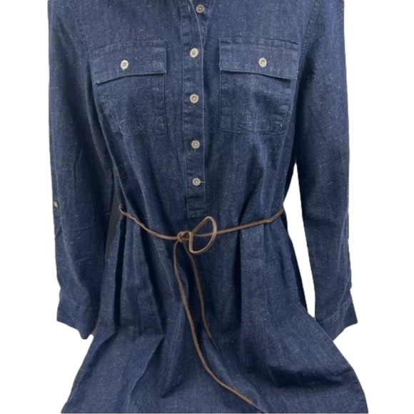 Tommy Hilfiger Denim Fleck Shirt Dress, 100% Cotton - Picture 2 of 6